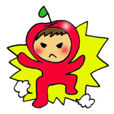 Apple boy's happy time sticker #3939346