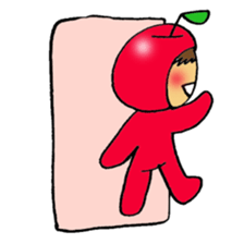Apple boy's happy time sticker #3939356