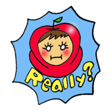Apple boy's happy time sticker #3939359