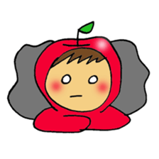 Apple boy's happy time sticker #3939361