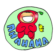 Apple boy's happy time sticker #3939365