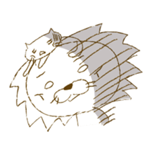 Lion with cats sticker #3939719