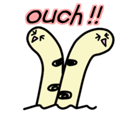 "kawaii" spotted garden eel sticker #3940031