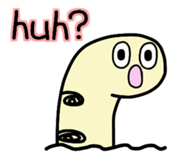 "kawaii" spotted garden eel sticker #3940039