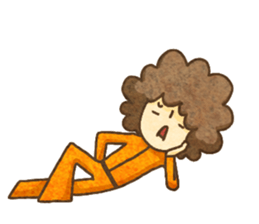 Afro and Afro sticker #3940252
