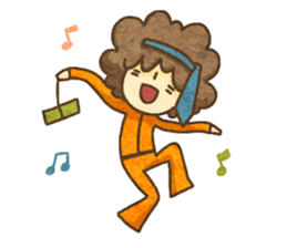 Afro and Afro sticker #3940254