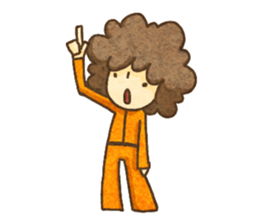 Afro and Afro sticker #3940272