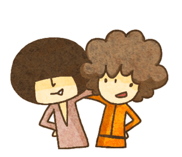 Afro and Afro sticker #3940274