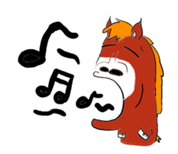 Horse a day sticker #3940524