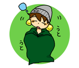 Parka girl and Mr. panda sticker #3940746