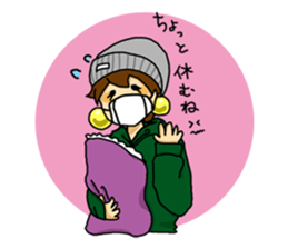 Parka girl and Mr. panda sticker #3940763