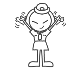 Do a costume play and return an answer sticker #3941350