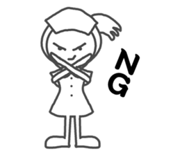 Do a costume play and return an answer sticker #3941365