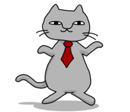 A Cat of the gray which is the pace sticker #3941687