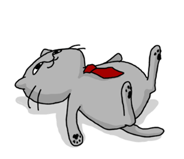 A Cat of the gray which is the pace sticker #3941699