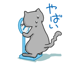 A Cat of the gray which is the pace sticker #3941712