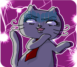 A Cat of the gray which is the pace sticker #3941718