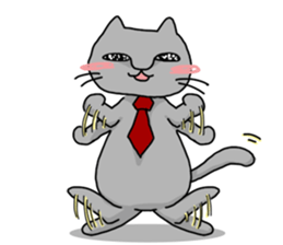 A Cat of the gray which is the pace sticker #3941719