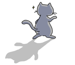 A Cat of the gray which is the pace sticker #3941726