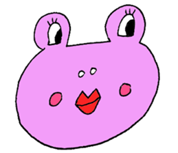 Expressive frogs sticker #3942608