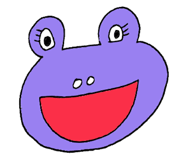 Expressive frogs sticker #3942609