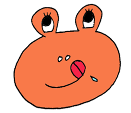 Expressive frogs sticker #3942612