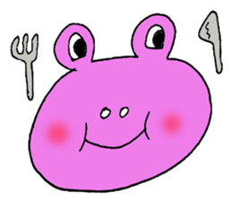 Expressive frogs sticker #3942613