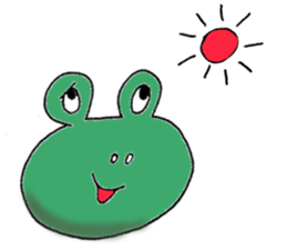 Expressive frogs sticker #3942614