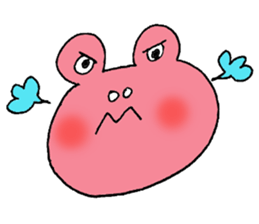 Expressive frogs sticker #3942618