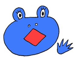 Expressive frogs sticker #3942623