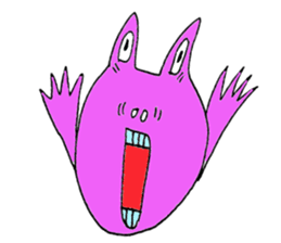 Expressive frogs sticker #3942625