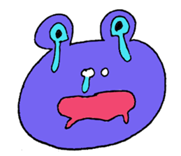 Expressive frogs sticker #3942627