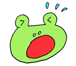 Expressive frogs sticker #3942628