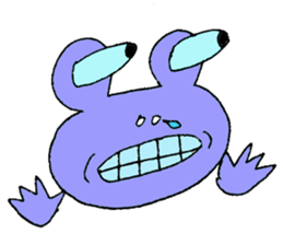 Expressive frogs sticker #3942631