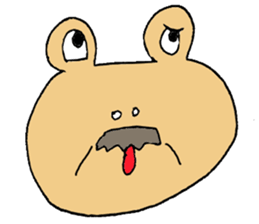 Expressive frogs sticker #3942633