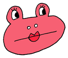 Expressive frogs sticker #3942636