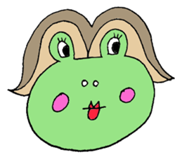 Expressive frogs sticker #3942637