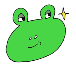 Expressive frogs sticker #3942641