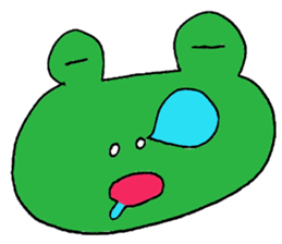 Expressive frogs sticker #3942643