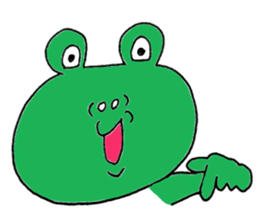 Expressive frogs sticker #3942644