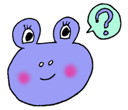 Expressive frogs sticker #3942646