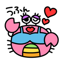 colorful "kanisan" sticker #3942662