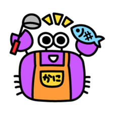 colorful "kanisan" sticker #3942679