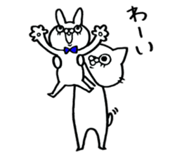 Loose animal rabbit version sticker #3944644