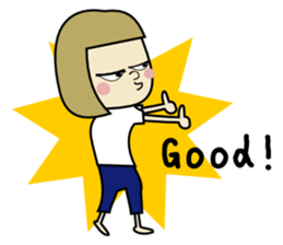 High school student girl Dika sticker #3944655