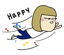 High school student girl Dika sticker #3944657