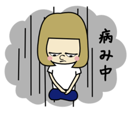 High school student girl Dika sticker #3944675