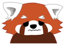 little red panda sticker #3945432
