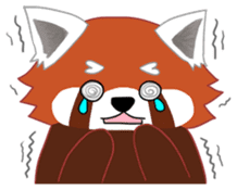 little red panda sticker #3945443