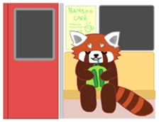 little red panda sticker #3945449